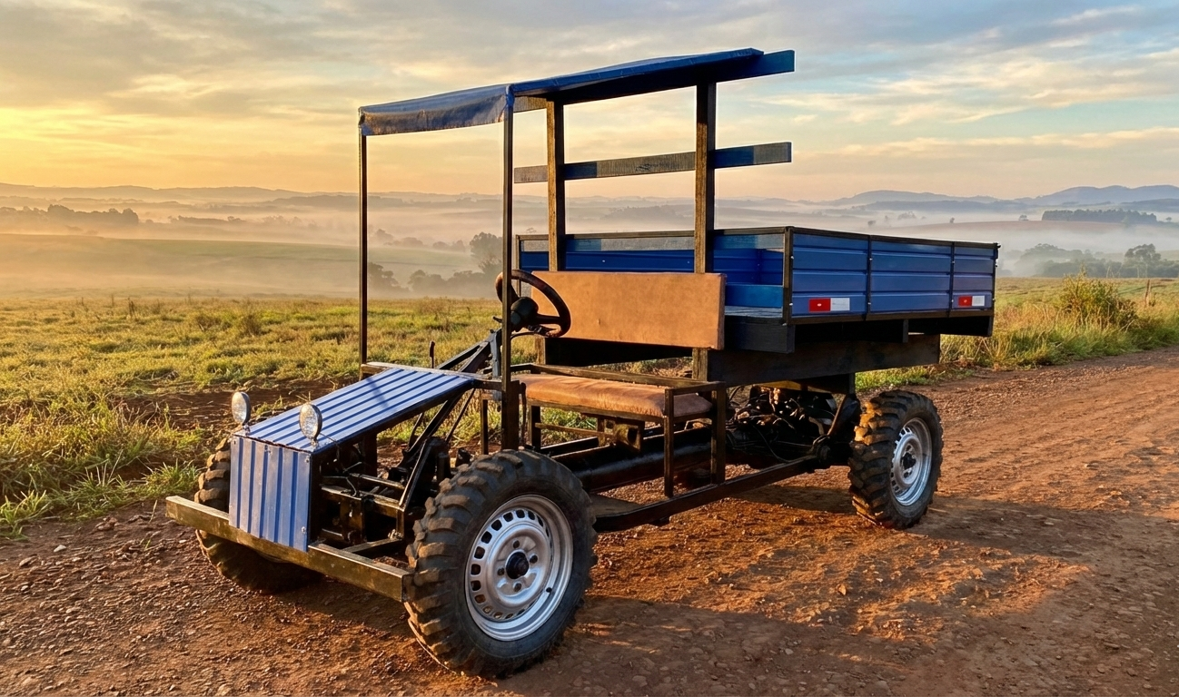 Carreta  com mecânica de fusca